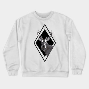 Deer in gas mask Crewneck Sweatshirt